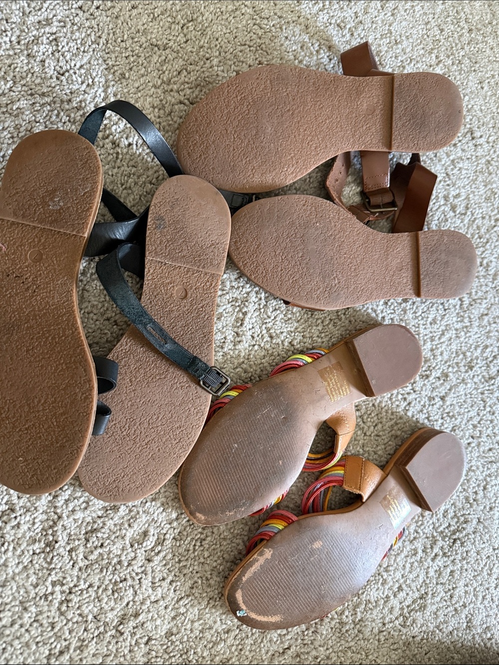 Madewell Multicolor Strappy Slide Sandals - Picture 3 of 3